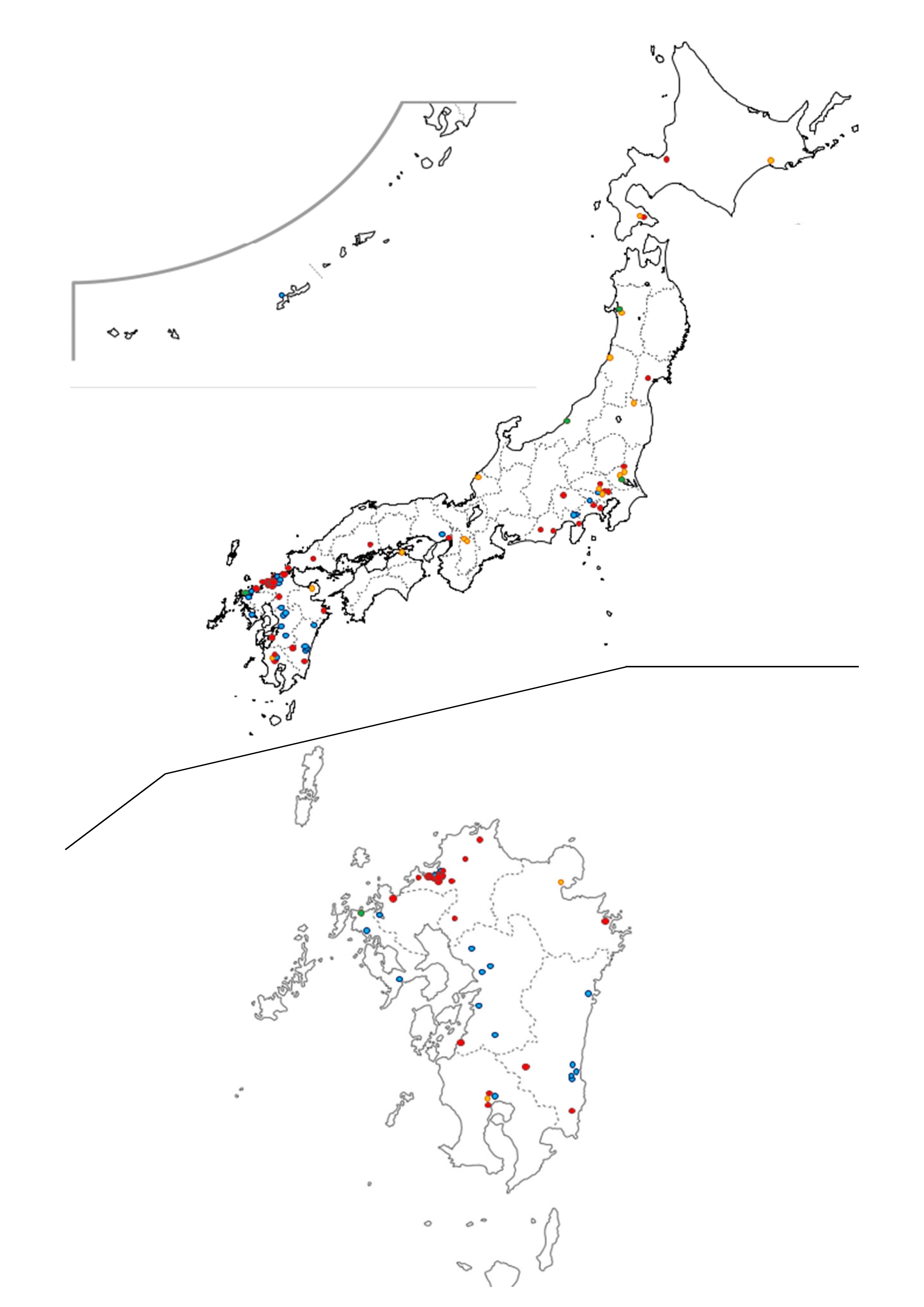 認定建物の設計実績MAP